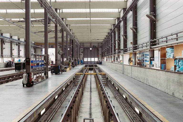 Produktionshalle eines Unternehmers