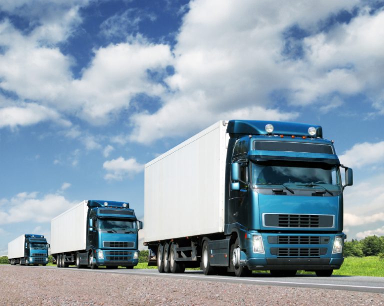 LKW eines Fuhrparks