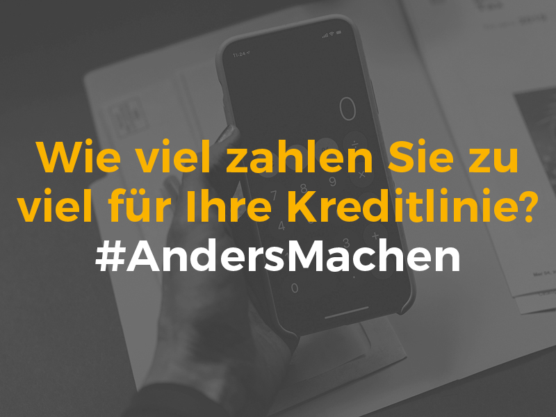 Kreditlinie zu teuer Vergleich
